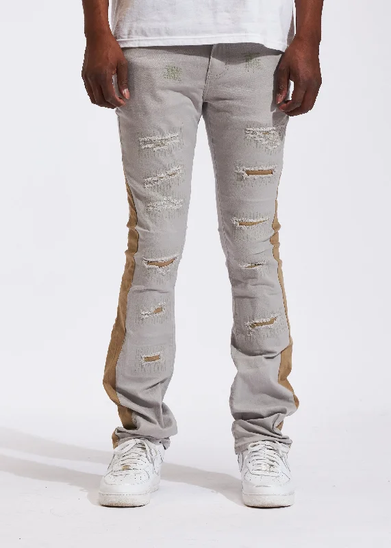 Hipster Men's JeansArch Flare Denim (Gray)