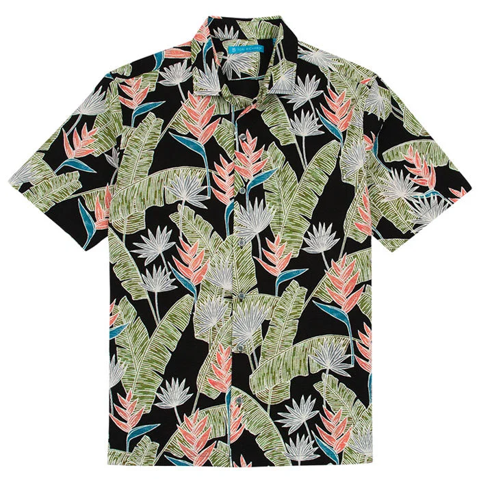 Men's Thermal Shirts for Winter WarmthTori Richard Sunbird Camp Shirt - Black