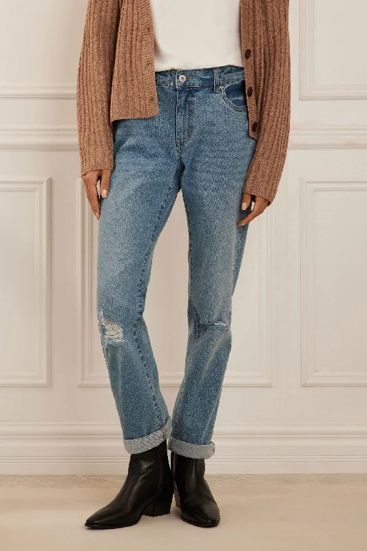Authentic Men's Denim JeansJeans coupe ''Boyfriend'' - Femme