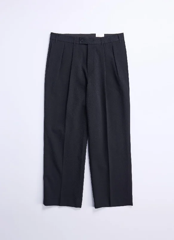 Men's Patterned Pants with StripesSolotex Garbardine (Work) Wide Tapered Pants [P-15]
