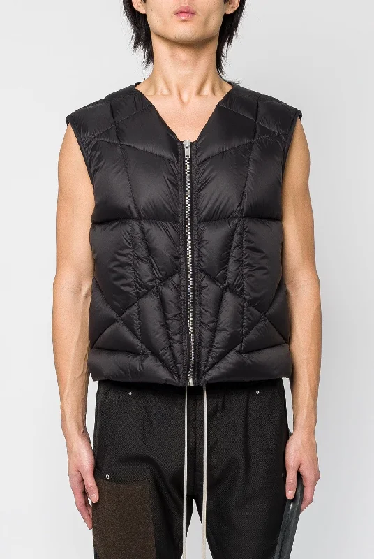 Men's Denim Shorts for SummerRick Owens Short Sleeve Liner in Black