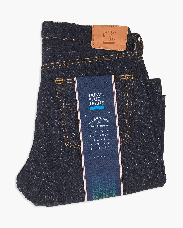Hipster Skinny Men's JeansJapan Blue J201 Tapered Fit 14.8oz US Cotton Selvedge Mens Jeans - Indigo
