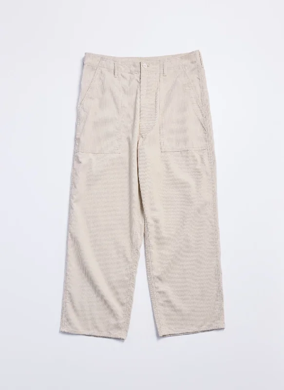 Men's Pants with Flap Pockets14W Corduroy Wide Tapered Baker Pants