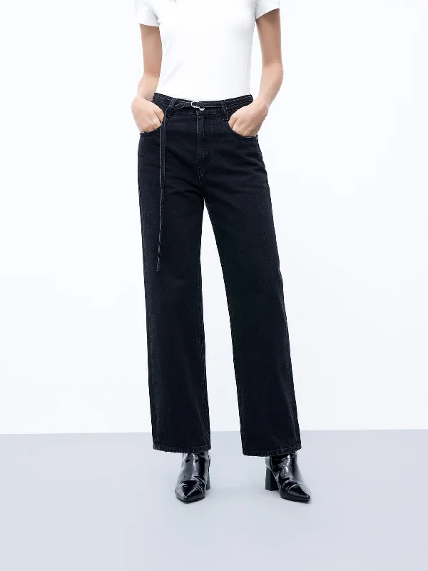 Comfortable Men's JeansInclude Belt Straight Jeans