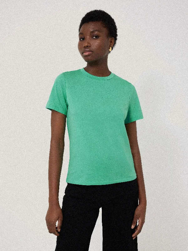 Men's Shirts with Adjustable CuffsSupima Cotton Crew Neck Tee | Gemstone Green