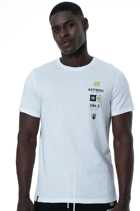 Men's Shirts with Appliqué DetailsStatement T-Shirt _ 152131 _ Optic White
