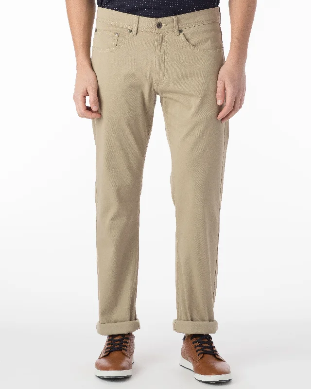 Men's Pants with Zippered PocketsBallin Pants - Crescent Pima Twill - True Khaki