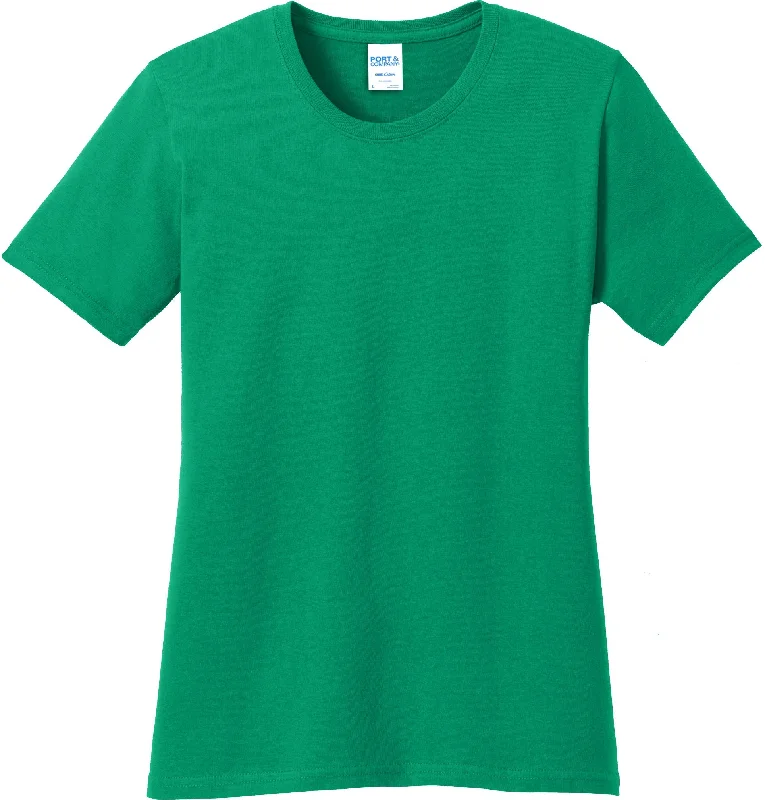 Men's Shirts with Embellished HemlinesPort & Company Ladies Core Cotton Tee