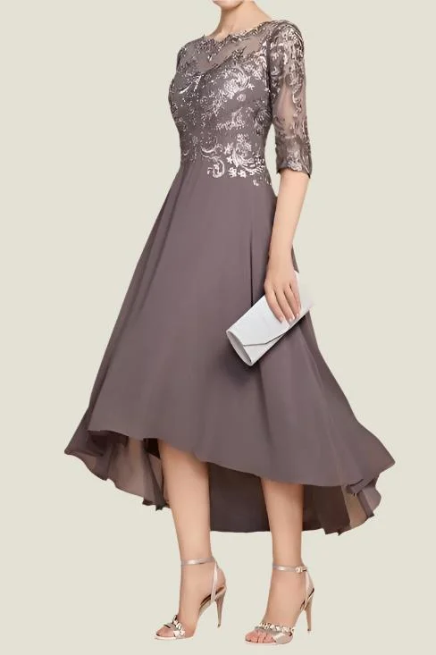 Gorgeous High Low Chiffon Mother of The Bride Dresses