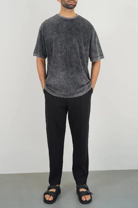 Men's Shirts with Hidden ButtonsWASHED LOOSE FIT T-SHIRT