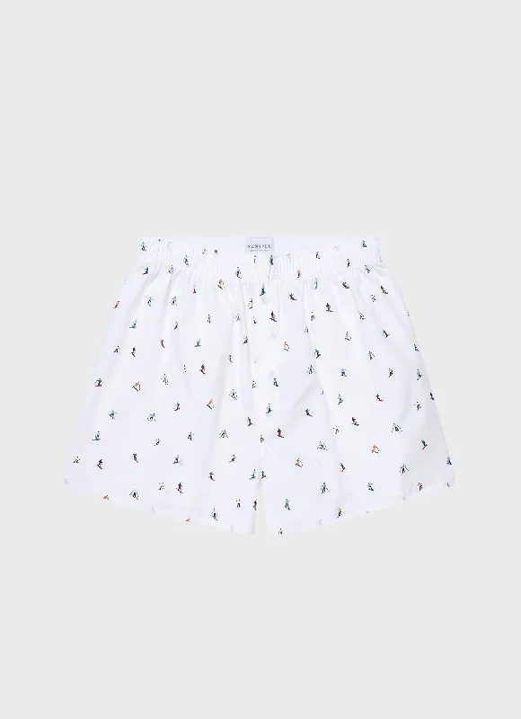 Men's High-Waisted Pants for a Retro StyleMen's Classic Boxer Shorts in Ski Slope