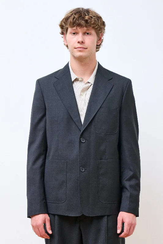 Men's Coats for Dressy OccasionsPatch Pocket Blazer Anthracite