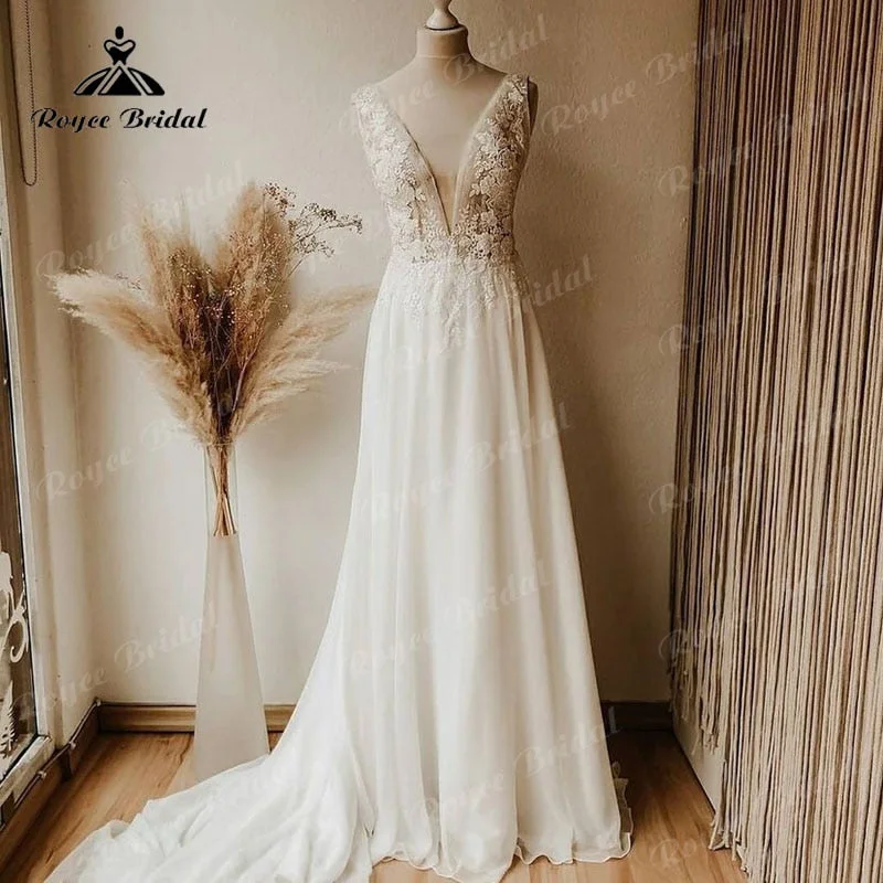 Roycebridal BRIDE,BRIDE EXPLORE All Wedding Dresses,BRIDE EXPLORE Custom Wedding Dresses ๐,BRIDE EXPLORE Plus SizeTank Lace Appliquess Sleeveless Deep V Neck Chiffon Beach A Line Wedding Dress Boho 2025 Vestido Novia Sexy Women Off White Roycebridal BRIDE,BRIDE EXPLORE All Wedding Dresses,BRIDE EXPLORE Custom Wedding Dresses ๐,BRIDE EXPLORE Plus SizeTank Lace Appliquess Sleeveless Deep V Neck Chiffon Beach A Line Wedding Dress Boho 2025 Vestido Novia Sexy Women Off White