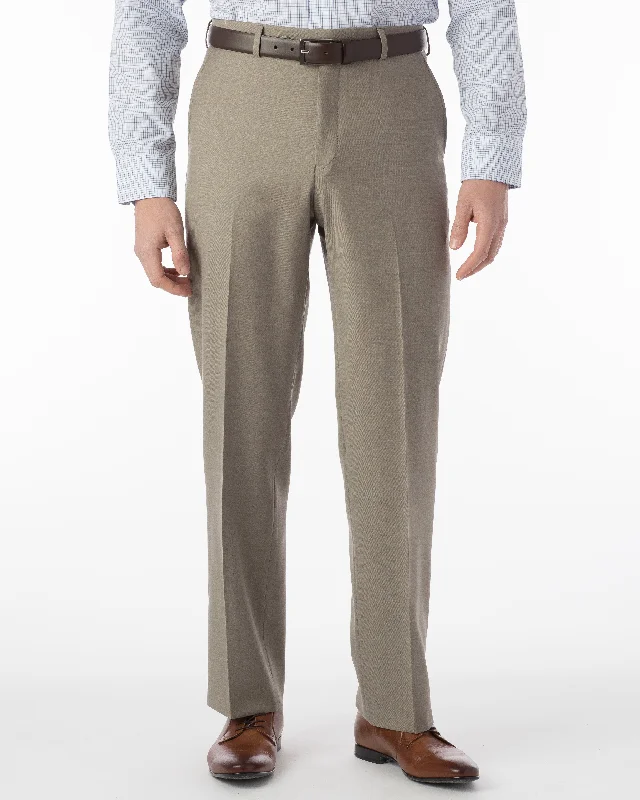 Men's Pants with Contrast StitchingBallin Pants - Dunhill Super 120’s 4 Harness Serge - Taupe Men's Pants with Contrast StitchingBallin Pants - Dunhill Super 120’s 4 Harness Serge - Taupe
