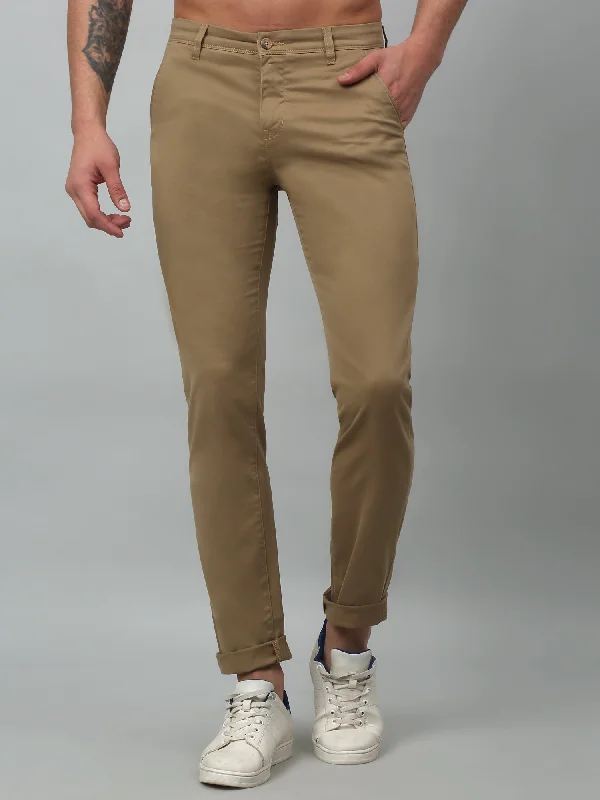 Versatile Men's ShortsMen's Casual Flat front Khaki  Trousers