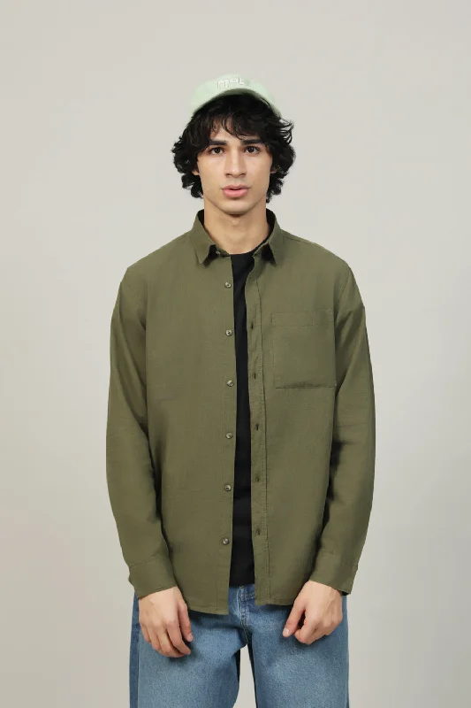 Men's Tennis Shirts for Court ComfortBUTTON DOWN LINEN SHIRT