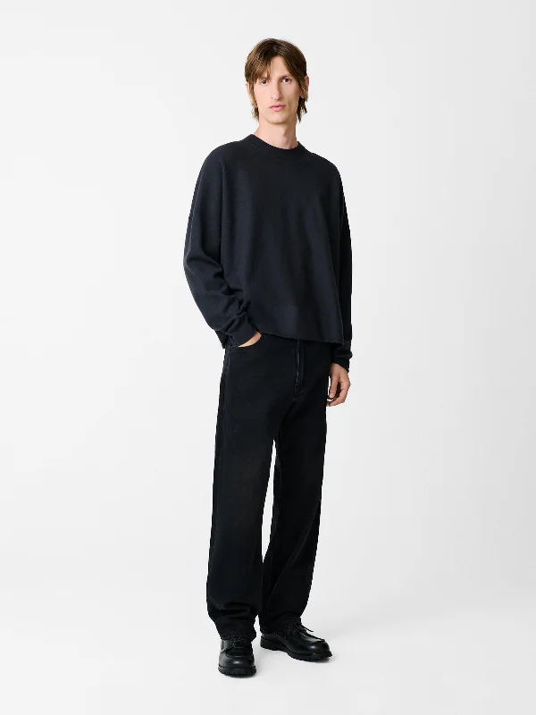 Men's Jeans with Elastic WaistbandsRiso Denim Pant in Washed Black