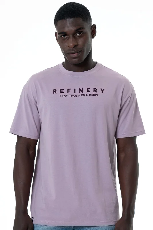 Men's Flowy Shirts for a Relaxed LookOversized T-Shirt _ 153363 _ Berry