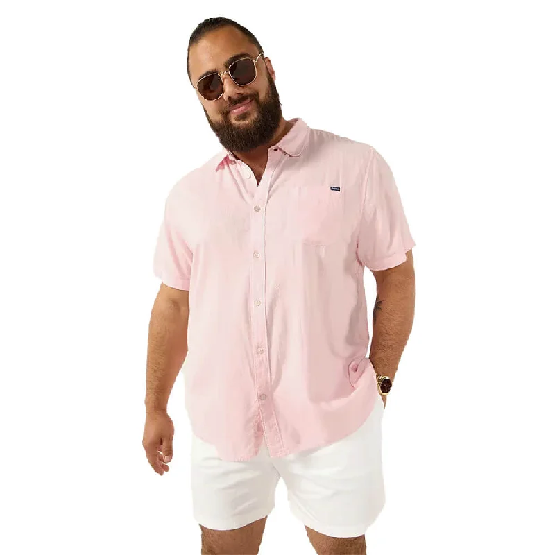 Men's Iron-Free Shirts for Wrinkle-Resistant WearChubbies The Pinky Winky Short Sleeve Sport Shirt - Light/Pastel Pink Men's Iron-Free Shirts for Wrinkle-Resistant WearChubbies The Pinky Winky Short Sleeve Sport Shirt - Light/Pastel Pink