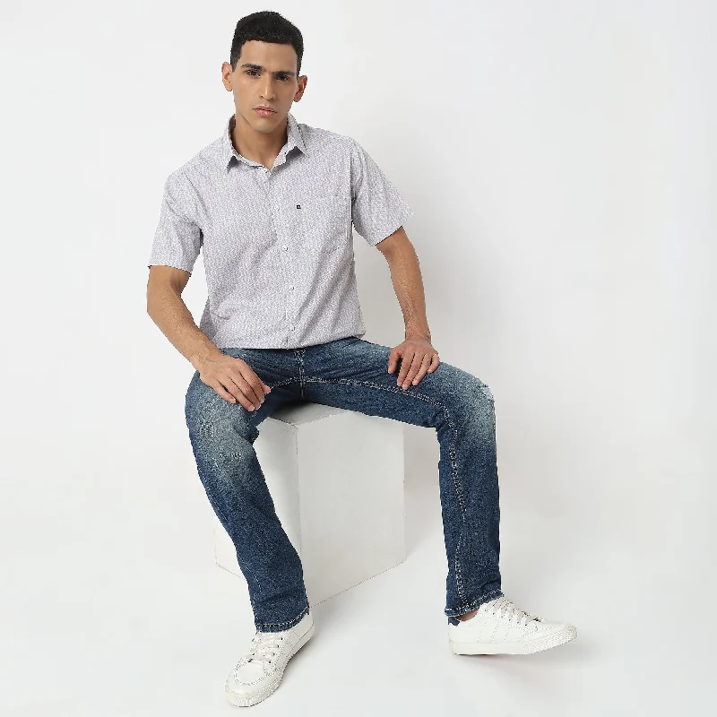 Men's Rugby Shirts for a Sporty LookRegular Fit Printed Shirt