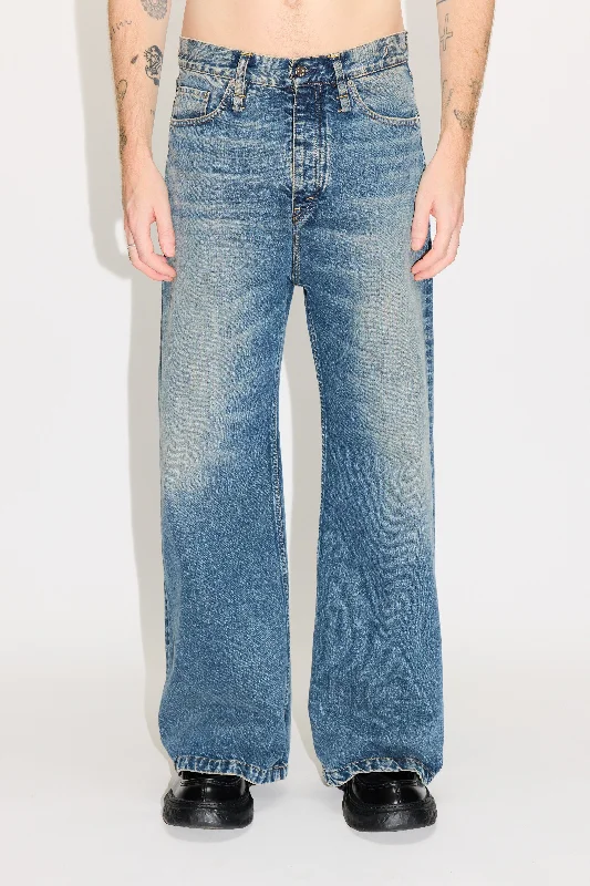 Men's Jeans with EmbroideryWide-leg Jeans