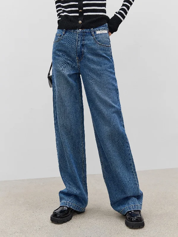 Men's Jeans for Office WearStraight Leg Cotton Jeans