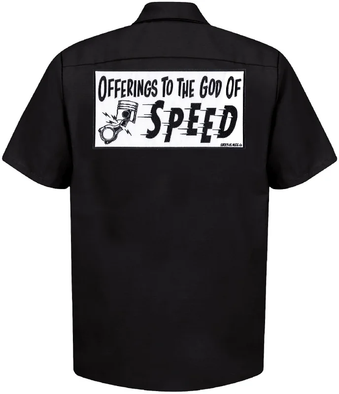 Men's Custom Dress Shirts for a Personalized FitThe OFFERINGS Shop Shirt With Sewn On Patches BLACK/WHITE Men's Custom Dress Shirts for a Personalized FitThe OFFERINGS Shop Shirt With Sewn On Patches BLACK/WHITE