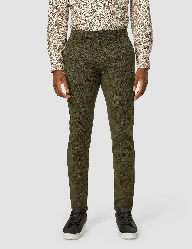 Men's Pants with Pleated FrontsClassic Pants Slim North Green