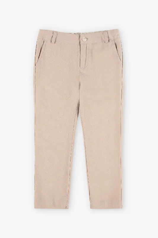 Baggy Men's JeansPantalon habillé lin et coton - Enfant garçon