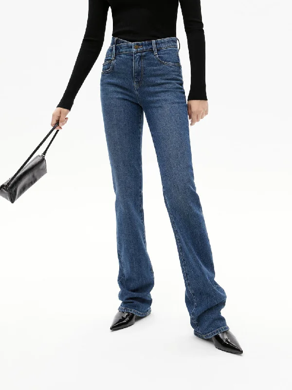 Men's Jeans for Office WearAsymmetric Waist Straight Jeans