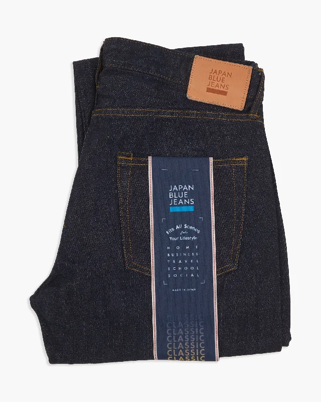 Slim-Fit Men's JeansJapan Blue J404 Classic Straight 12.5oz African Cotton Selvedge Mens Jeans - Indigo