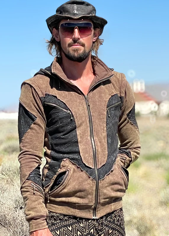 Elegant Men's Wool CoatsActias Hoodie - Stonewashed - Organic Bamboo/Cotton