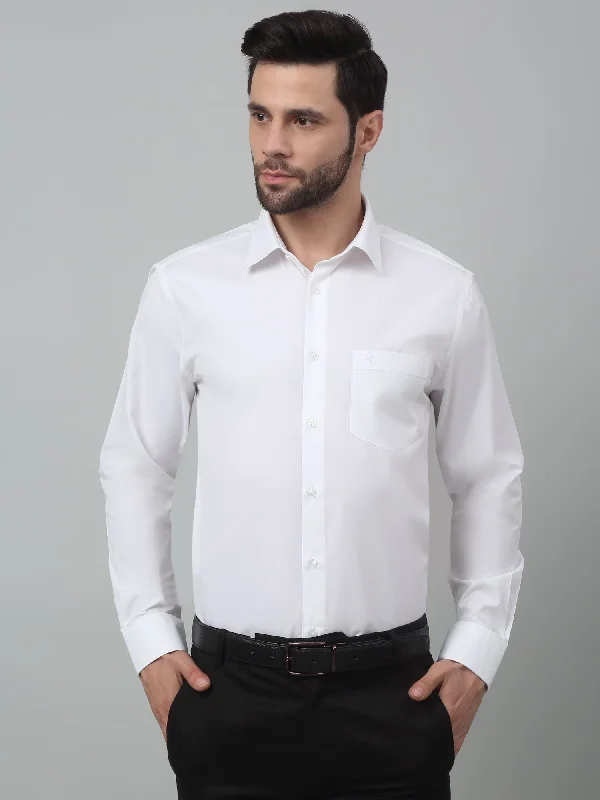 Men's Geometric Print Shirts for a Modern TwistMen's White Formal Plain Full Sleeve Shirt Men's Geometric Print Shirts for a Modern TwistMen's White Formal Plain Full Sleeve Shirt
