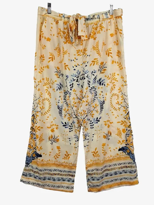 Oversized Men's JeansLiz Jordan Greek Butterscotch Leaves Pants Size 16