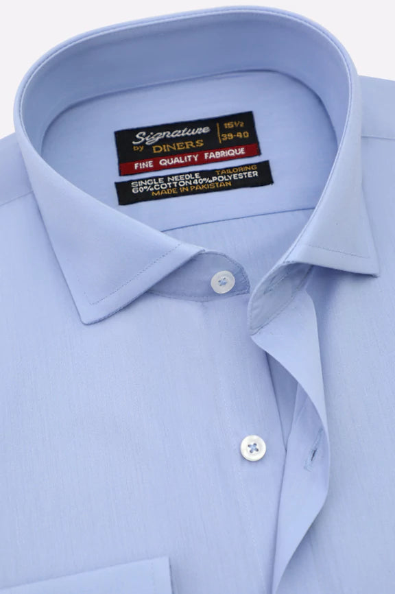Light Blue Plain Formal Shirt