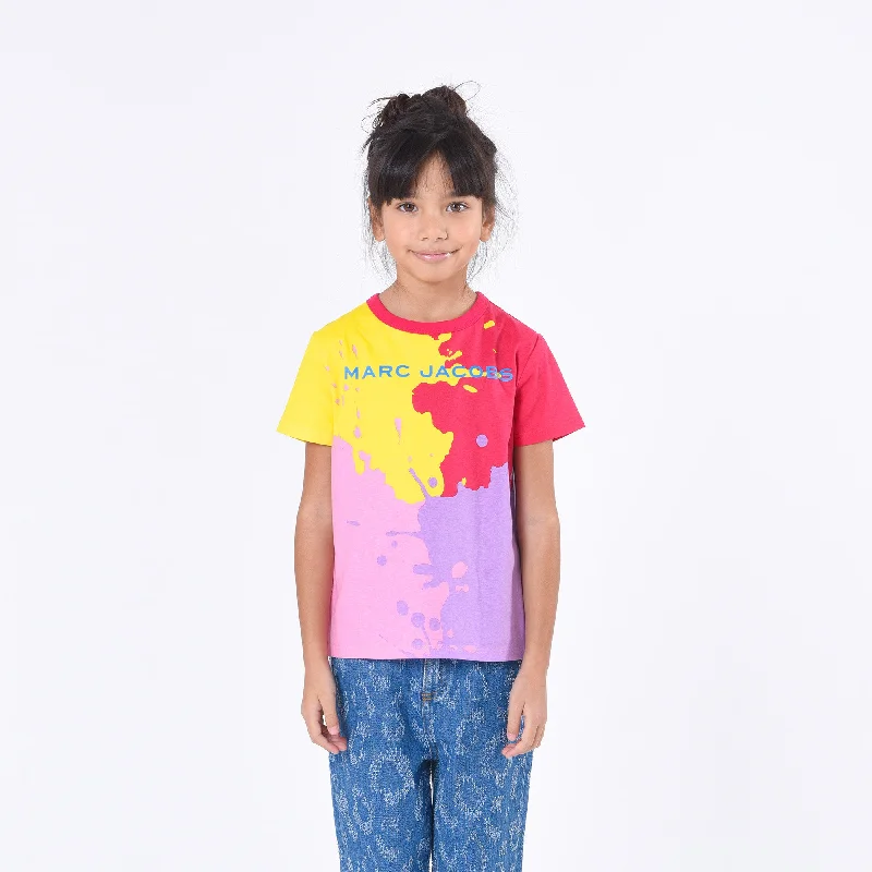 Men's Shirts with Wingtip CollarsMulticolor Splash Logo T-Shirt