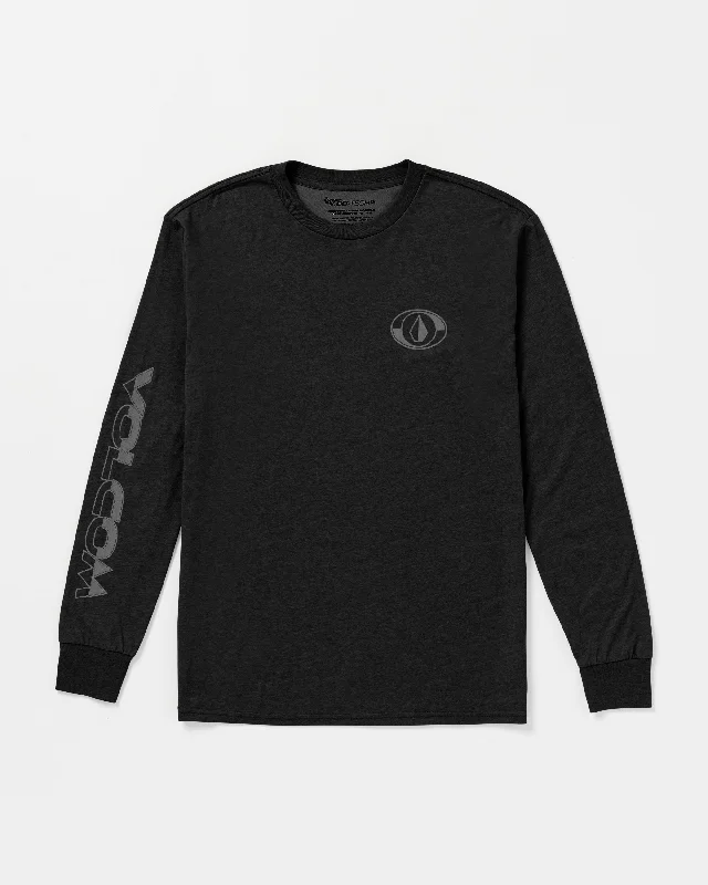 Wide-Leg Men's JeansDivided Tech Long Sleeve Tee - Black
