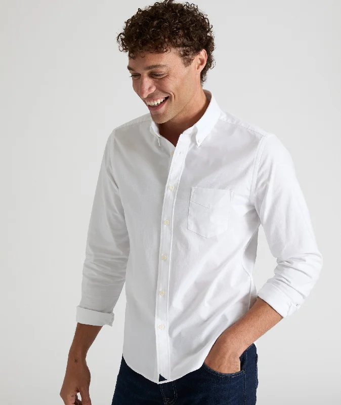 Men's Thermal Shirts for Winter WarmthStretch Cotton Oxford Bridges Shirt