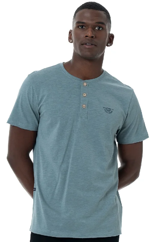 Men's Shirts with Scoop NecksHenley T-Shirt _ 146764 _ Blue