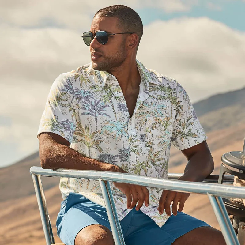 Men's Luxury Shirts for High-End FashionTommy Bahama IslandZone San Lucio Palm Orchard Camp Shirt - Hay Men's Luxury Shirts for High-End FashionTommy Bahama IslandZone San Lucio Palm Orchard Camp Shirt - Hay