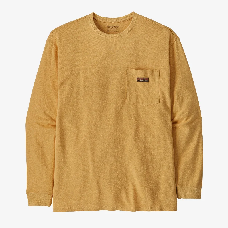 Men's Performance Shirts for SportsMen's Long-Sleeved Work Pocket T-Shirt