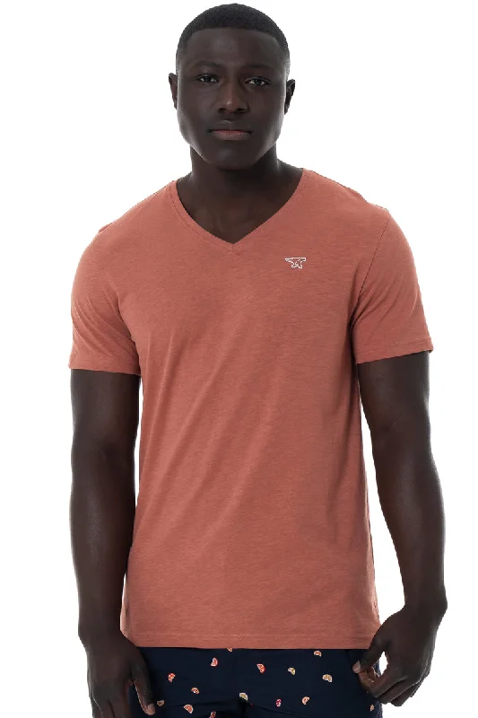 Men's Shirts with Roll-Up SleevesBranded T-Shirt _ 151841 _ Rose