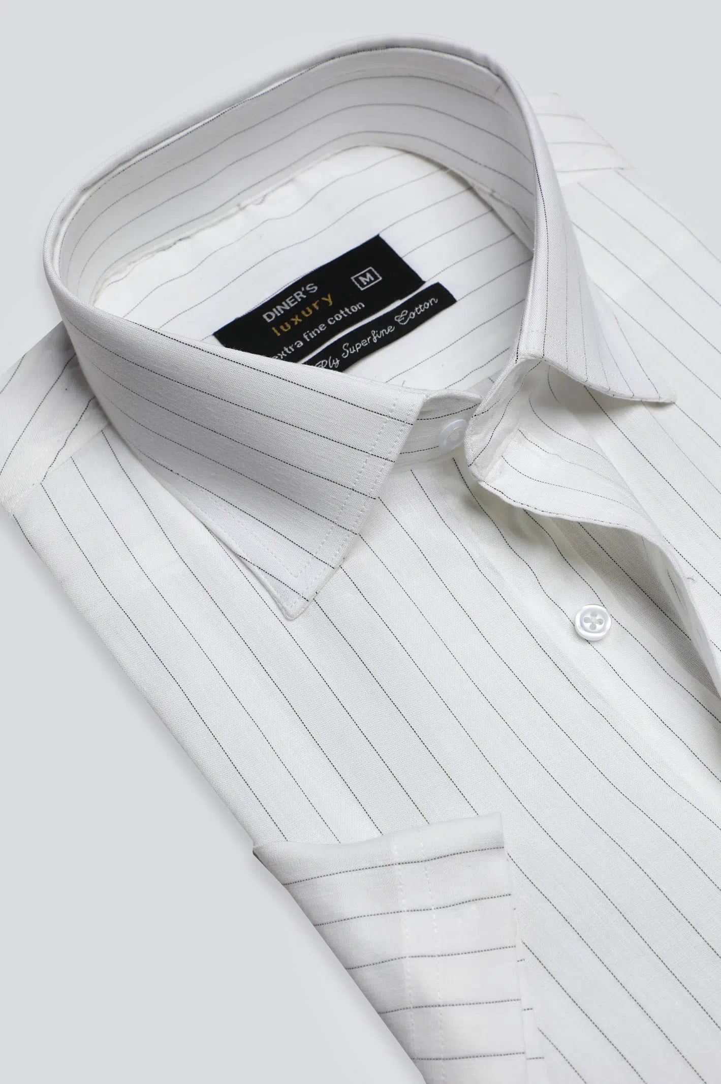 White Stripe Formal Shirt (Half Sleeves)