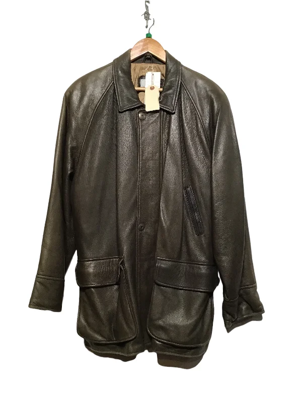 Men's Coats for Mild WeatherMuted Green Deerskin Leather Coat (Size XL)