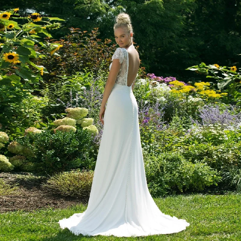 Roycebridal Lashmigown Simple Little Mermaid Wedding Dress Summer 2021 Robe Elegant Bridal Chiffon Long Beach Wedding Dresses Lace Bodice Roycebridal Lashmigown Simple Little Mermaid Wedding Dress Summer 2021 Robe Elegant Bridal Chiffon Long Beach Wedding Dresses Lace Bodice