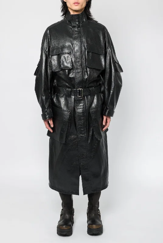 Men's Drawstring Pants for AdjustabilityLu'u Dan Cargo Trench