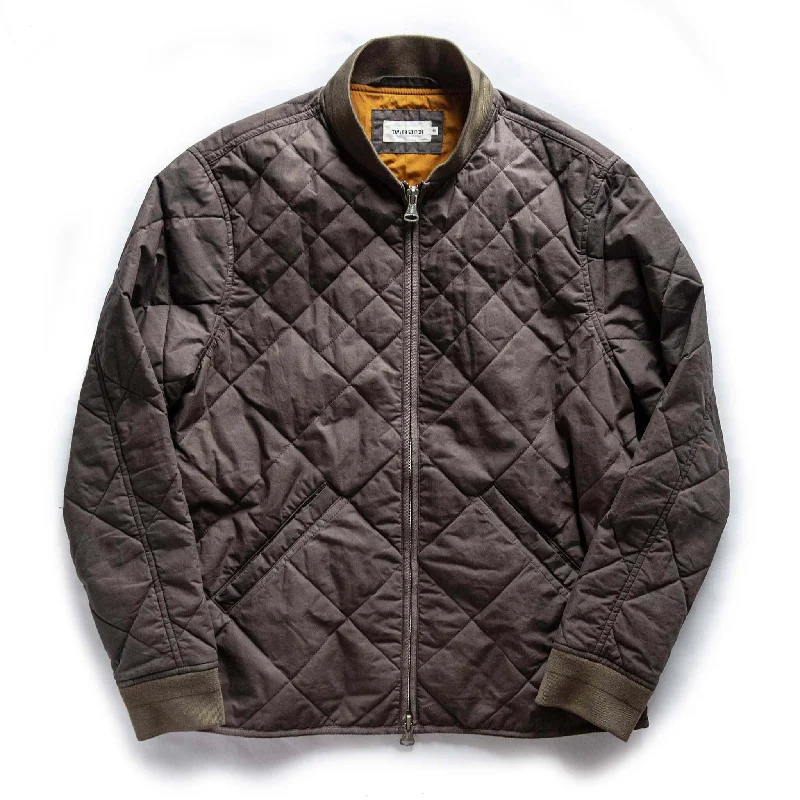 Men's Coats for Casual WearThe Quilted Bomber Jacket in Espresso