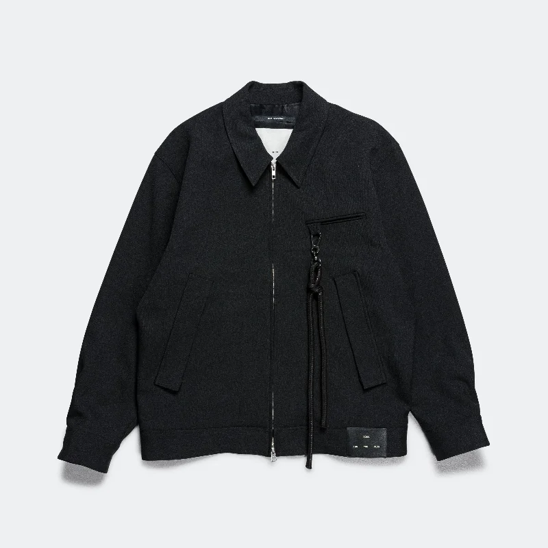 Men's Coats with Military InfluenceCoach Jacket - Black Recycled Poly