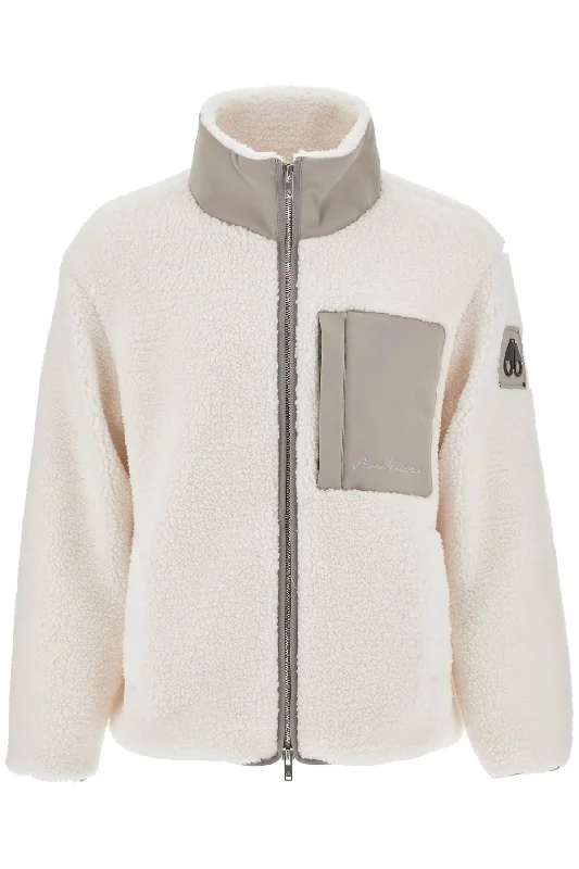 Men's Coats with Reflective StripesMOOSE KNUCKLES eco-fur jacket