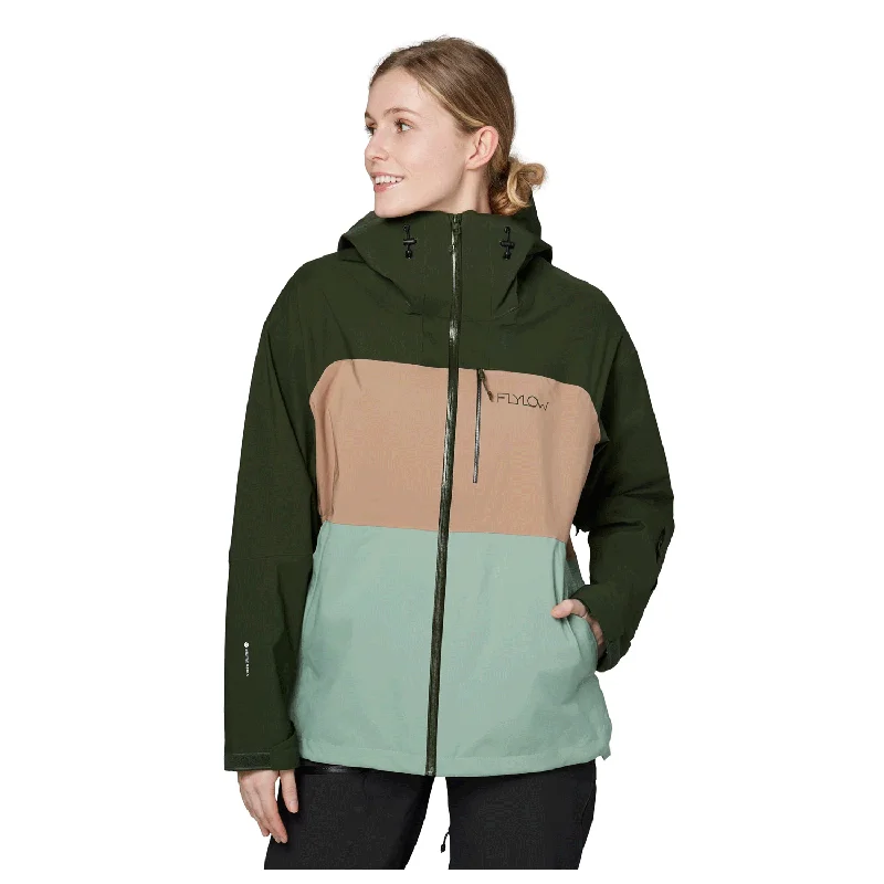 Men's Coats for HikingFlylow Women's Lucy Jacket 2024 Pine/Chai/Seaglass